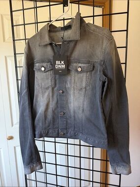 BLK DNM Women's Faded Gray Denim Jacket